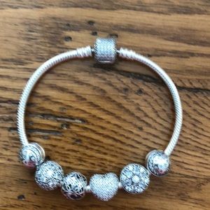 Authentic Pandora Bracelet with Charms